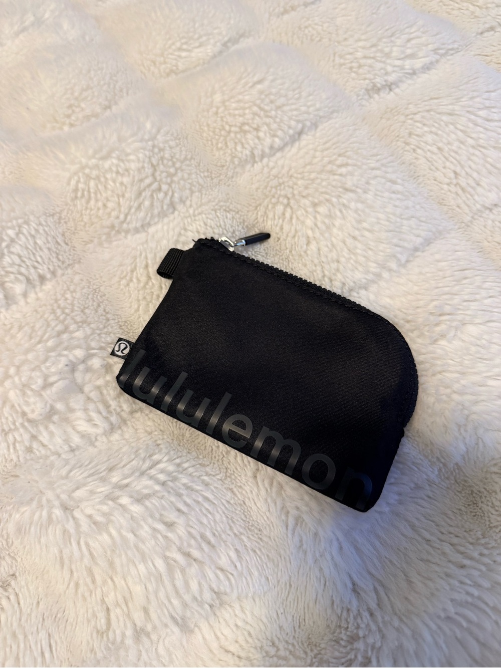 lululemon athletica Black Small Zip Pouch with Logo